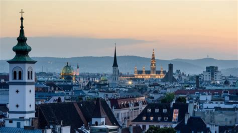 Bécs látképe a belvárossal