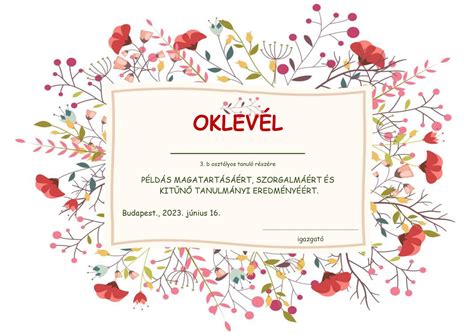 Bronzérem és oklevél