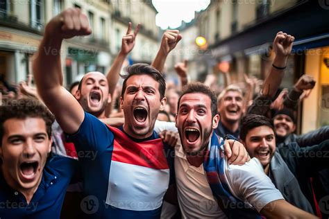 Fans celebrating a victory