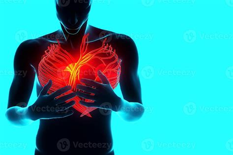 A person holding their chest, symbolizing stress or heart issue