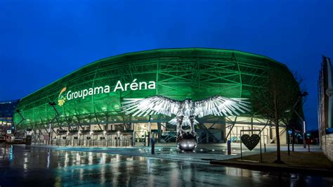 A Ferencváros stadionja esti fényekben