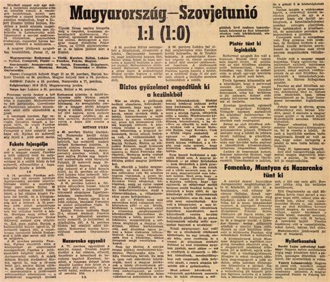 Magyarország-Szovjetunió vb-meccs fotója