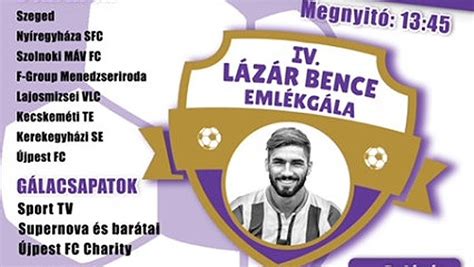 Emléktorna Lázár Bence tiszteletére