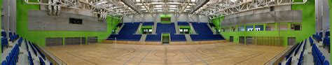 Camugo Sportcsarnok belső tér, modern technológia, LED világítás