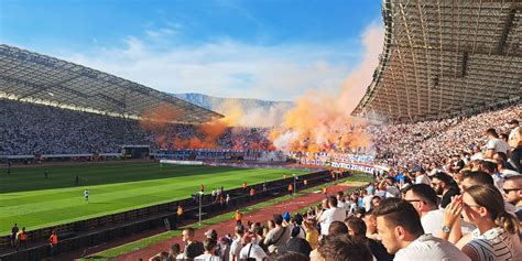 A spliti Poljud Stadion és a környékén zajló biztonsági intézkedések