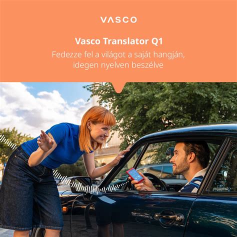Vasco Electronics logó és egy modern kézi fordító eszköz