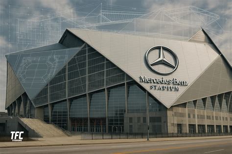 A Mercedes-Benz Stadium lenyűgöző belső tere, a hatalmas videófallal