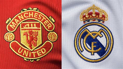 A Real Madrid és a Manchester United logói egymás mellett