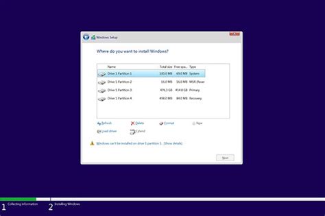 Illesztőprogram betöltése a Windows telepítése során