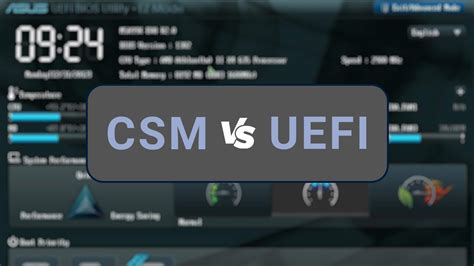 CSM és UEFI rendszerindítás összehasonlítása