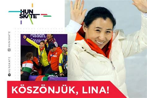 Zhang Jing (Lina) edző a magyar rövidpályás gyorskorcsolyázókkal edzésen