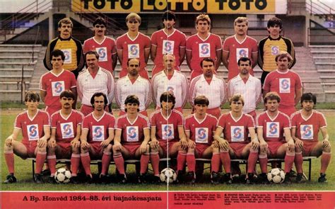 A Bp. Honvéd SE csapat a 70-es években