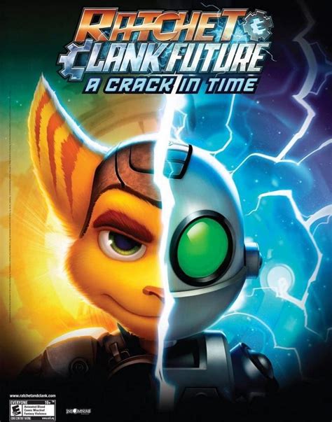 A Ratchet & Clank: A Crack in Time időutazós mechanikáját illusztráló képsor.