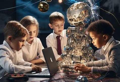Gyerekek mesterséges intelligencia eszközökkel dolgoznak a Fradi AI Akadémián