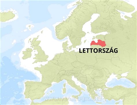 Lettország térkép, kiemelve a főbb futballvárosokat