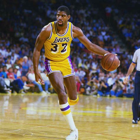 Magic Johnson sajtótájékoztatón