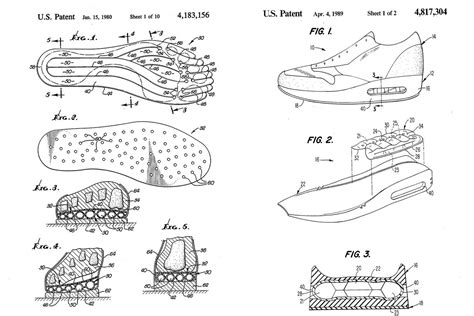 Nike Air Sole párnázási technológia diagramja