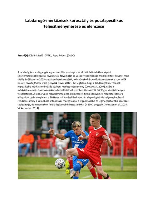 Labdarúgó mérkőzés taktikai elemzése