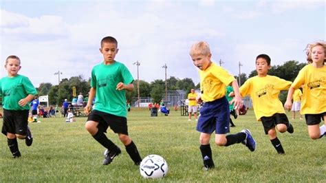 gyerekek fociznak az agárdi parkerdőben
