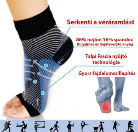 Kompressziós zokni felépítése és működése