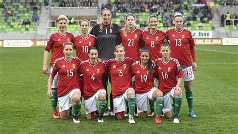 Markó Edina szövetségi kapitány és a magyar női labdarúgó-válogatott