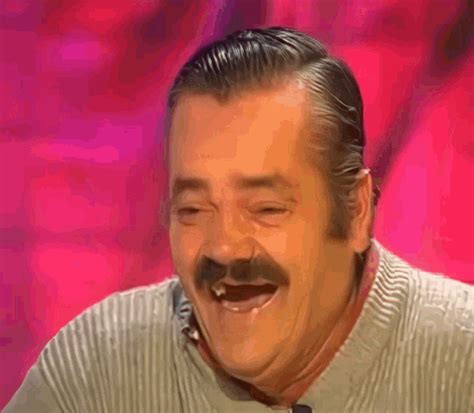 El Risitas portréja ikonikus nevetés közben
