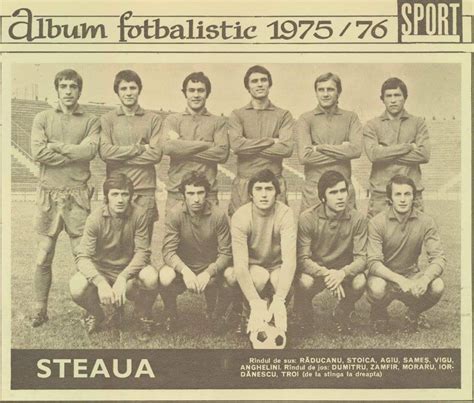 A Steaua București 1986-os BEK-győztes csapatának fotója