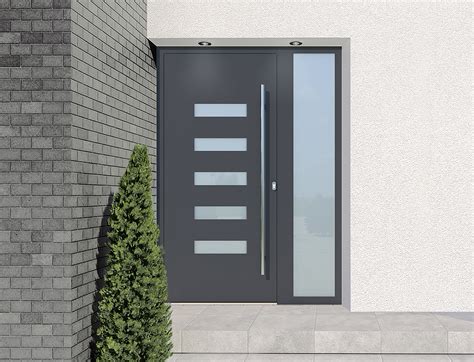 Kömmerling logó és modern bejárati ajtó