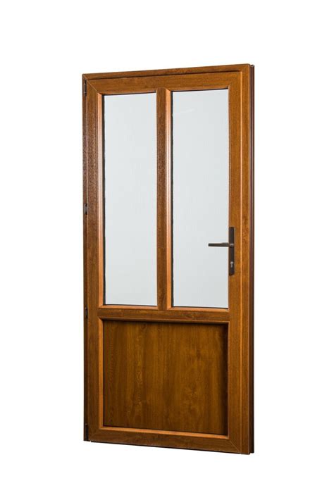 REHAU Smartline+ mellékbejárati ajtó aranytölgy színben