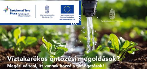 Víztakarékos öntözési technológia