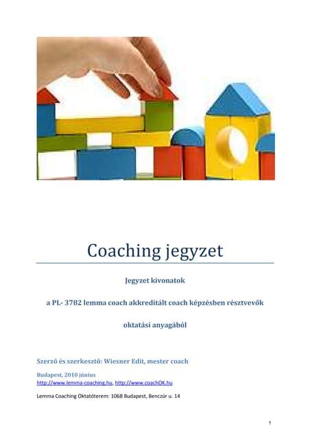 Coaching képzési modulok áttekintése