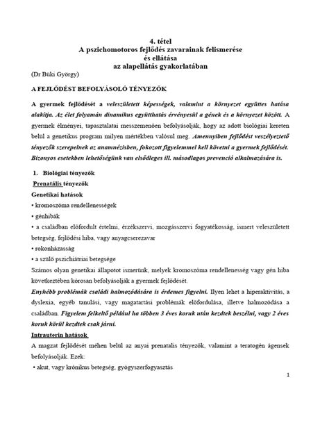 Pszichomotoros fejlesztési elemek a sportban