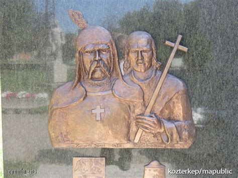 Festmény: Hunyadi János és Kapisztrán János a csatatéren
