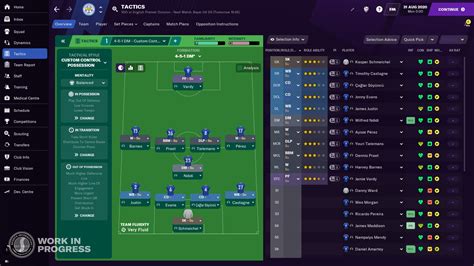 Football Manager 2021 főmenü