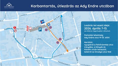 Budapest, Ady Endre utca térképe