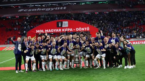 ZTE FC kupagyőztes csapat ünneplése 2023