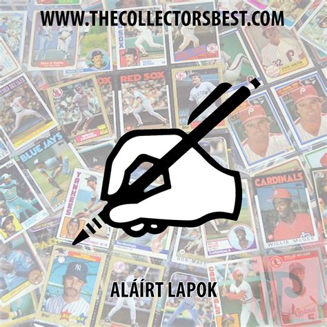 Aláírt Topps baseball kártya