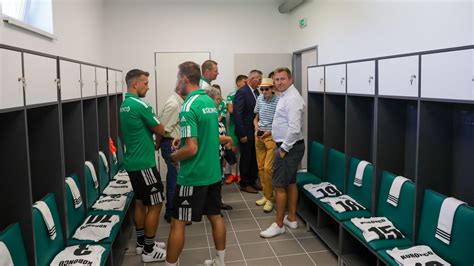 Nyárád SE öltöző és lelátó felújítás után