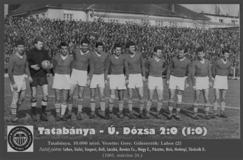 A Tatabányai Bányász csapatképe az 1980-as évekből