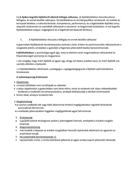 Sémás ábra a játékok szintjeiről és a kognitív fejlődésről