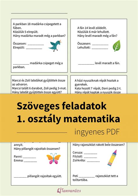 Tavaszi feladatlap gyerekeknek