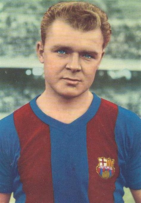 Kubala László akció közben az FC Barcelona mezében