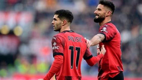 Pulisic és Giroud a Milan-Monza mérkőzésen