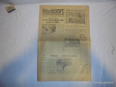 Népsport újság címlapja régi kiadás