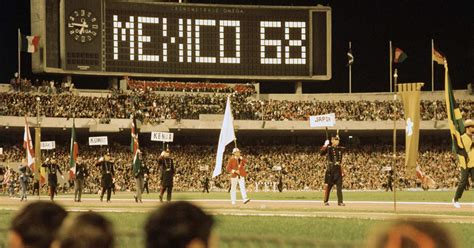 Mexikóváros látképe az 1968-as olimpia idején