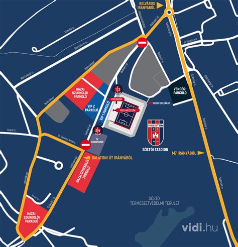 Szurkolói buszjáratok útvonaltérképe Székesfehérváron