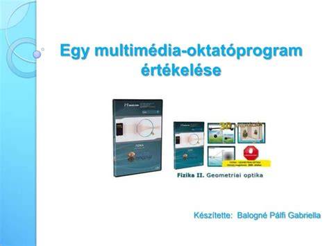 Interaktív oktatóprogram felülete