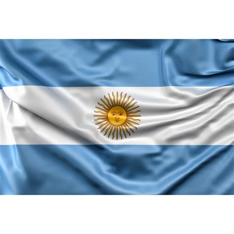Az argentin zászló a Májusi Nappal, részletesen
