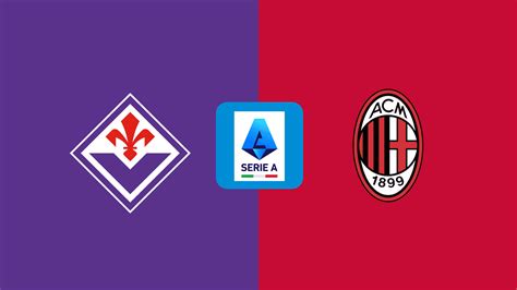 AC Milan vs Fiorentina mérkőzés plakát
