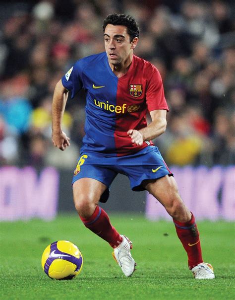 Xavi Hernández a Barcelona csapatkapitányaként